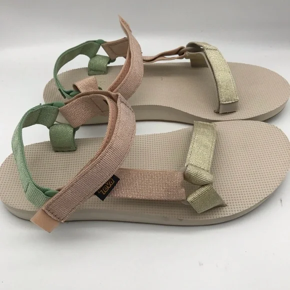 Teva Women's Original Universal Metallic Sandal Metallic Clay Multi Size 9 - Picture 3 of 9